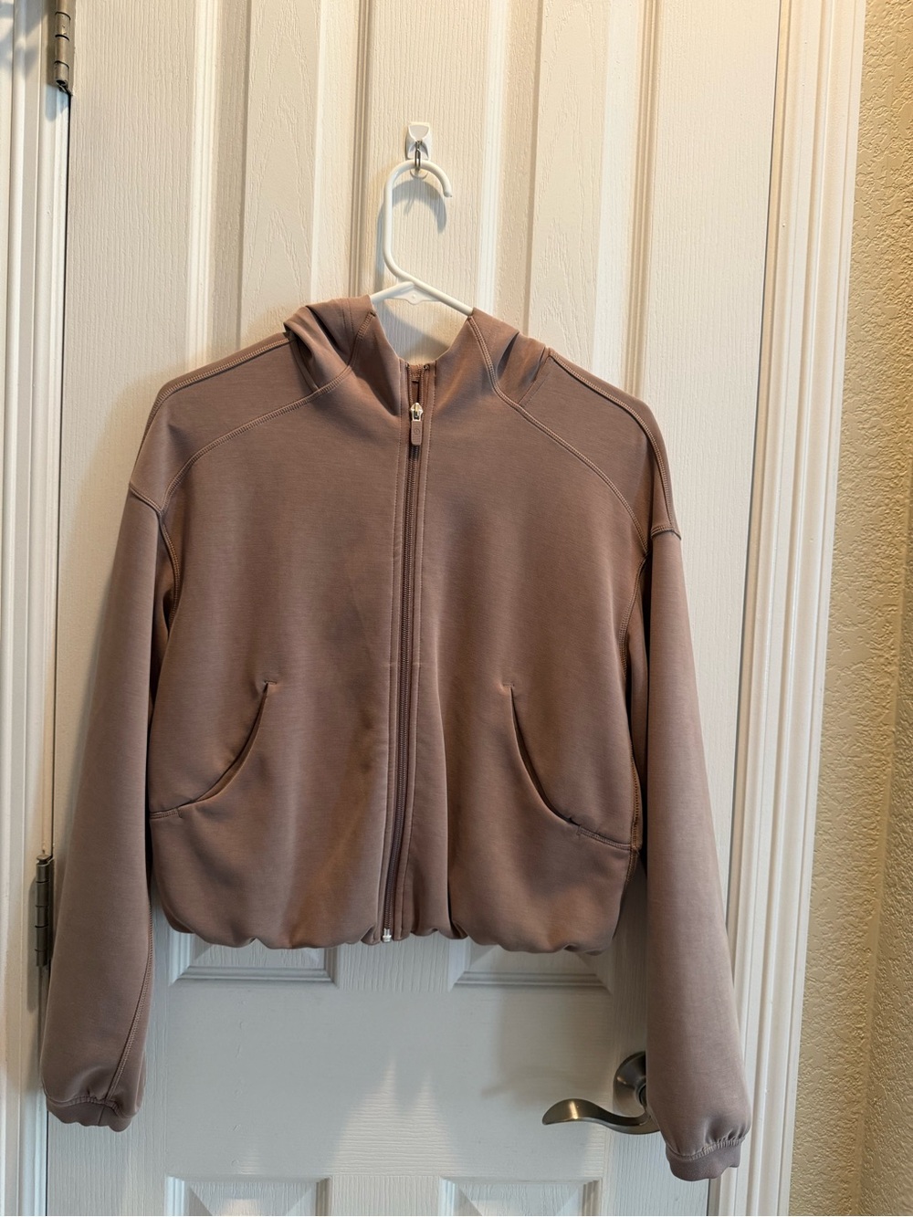 lululemon athletica Mauve Taupe Full-Zip Hooded Jacket